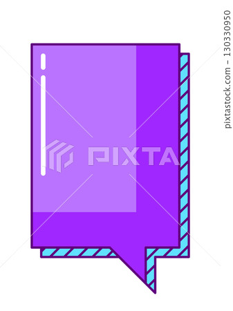 Speech bubble in line art style. Decorative abstract background. Speech bubble in line art style. Decorative abstract background. 130330950