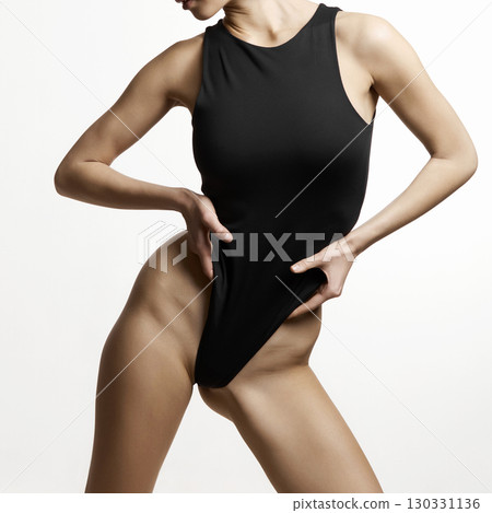 beautiful body young woman in underwear. sexy sports wear 130331136