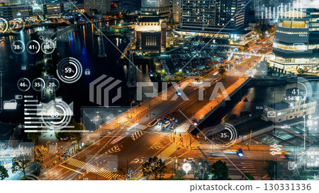urban transport and digital technology concept urban transport and digital technology concept 130331336