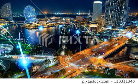 Urban transport and communication network concept Urban transport and communication network concept 130331340