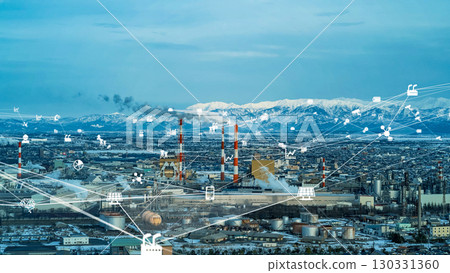 Industrial area and communication network concept 130331360