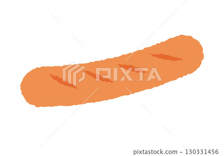 Sausages, wieners and frankfurters flat illustrations. 130331456