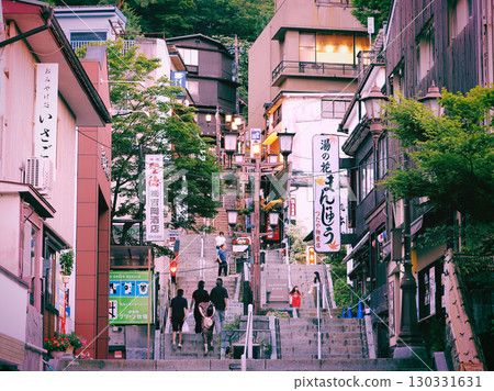Ikaho Onsen Stone Steps Street Scenery 130331631