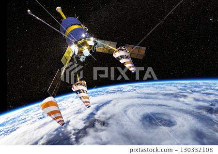 Multipurpose space communications satellite 130332108