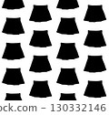 Vector seamless pattern of skirt silhouette 130332146