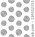 Vector seamless pattern of hand drawn spiral 130332153