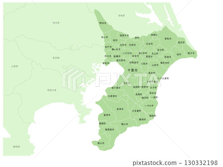 千葉縣地圖,標示各市名稱及行政區劃。日本城市地圖系列(含市、町、村名及週邊地區) 千葉縣地圖,標示各市名稱及行政區劃。日本城市地圖系列(含市、町、村名及週邊地區) 130332198