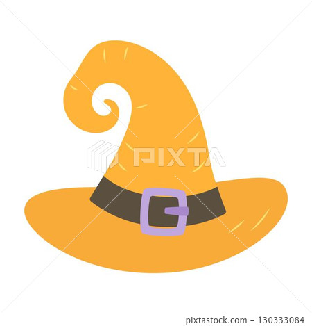 witch hat isolated, flat style 130333084