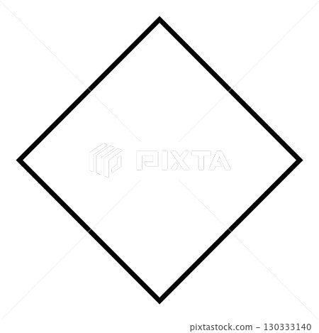 鑽石插圖，黑白線條，簡單，正方形，向量png透明 130333140