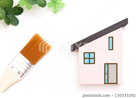 住宅粉刷、外牆粉刷、重繪圖像 住宅粉刷、外牆粉刷、重繪圖像 130333292
