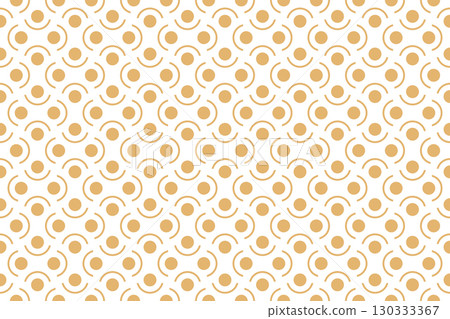 Abstract geometric pattern. A seamless vector background. White and golden ornament. Graphic modern pattern. Simple lattice graphic design 130333367