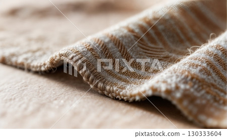 Textured Fabric Weave, Abstract Pattern, Material Beauty, Craftsmanship. Great for textile design, abstract art, product detailing 130333604