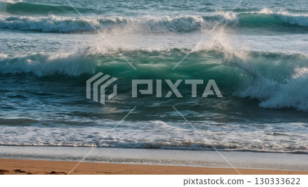 Ocean Wave, Fluid Motion, Coastal Energy, Hypnotic Rhythm. Great for relaxation, abstract art, nature themes Ocean Wave, Fluid Motion, Coastal Energy, Hypnotic Rhythm. Great for relaxation, abstract art, nature themes 130333622