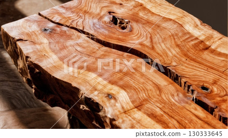 Wooden Grain Texture, Natural Patterns, Organic Beauty, Rustic Charm. Ideal for interior design, natural materials, abstract backgrounds 130333645
