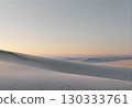 Calm desert sunset 130333761