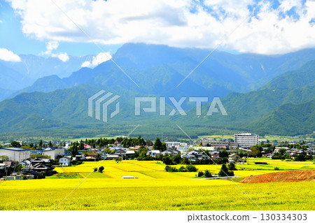 View of Azumi Hospital and the Ikeda Town Hall area (Ikeda Town, Nagano Prefecture) [September 2025] 130334303
