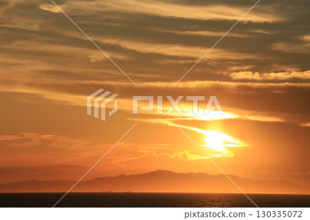 Sunset over the sea Sunset over the sea 130335072