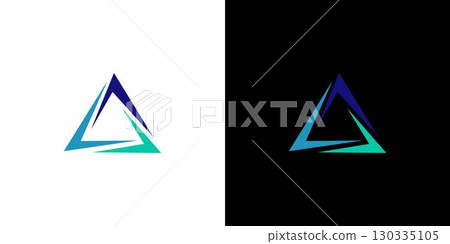 Modern and strong A initials logo design 130335105