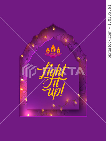 Diwali Festival of Lights greeting card Diwali Festival of Lights greeting card 130335361