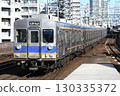 Nankai Electric Railway 6200 series train heading towards Namba on the Nankai Main Line 130335372