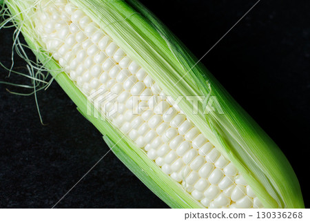 Close-up of white corn 130336268