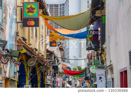 Haji Lane, a fashionable alley in Singapore Haji Lane, a fashionable alley in Singapore 130336986