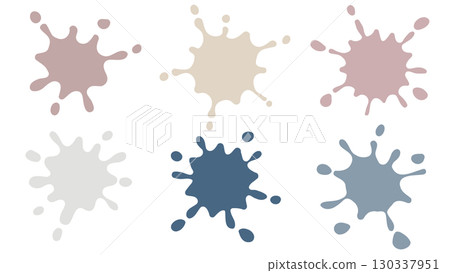 Muted Color Splash Ink Set Muted Color Splash Ink Set 130337951