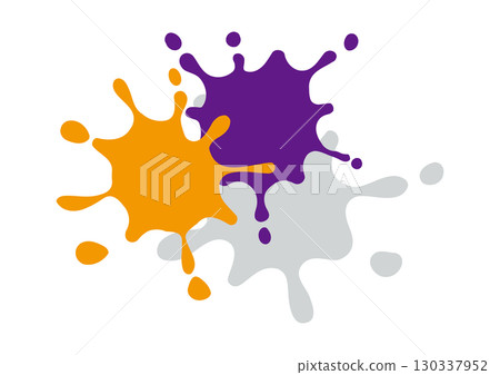 Halloween color splash ink decoration Halloween color splash ink decoration 130337952