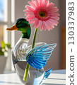 Duck vase, single flower vase 130337983