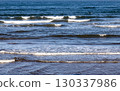Ocean Incoming Tide with Waves on a Summer Morning for Background 130337986