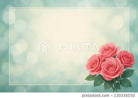 Frame material: Bouquet of roses 130338550