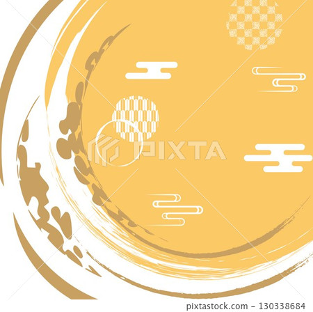 Sepia rice illustration background Rice 130338684