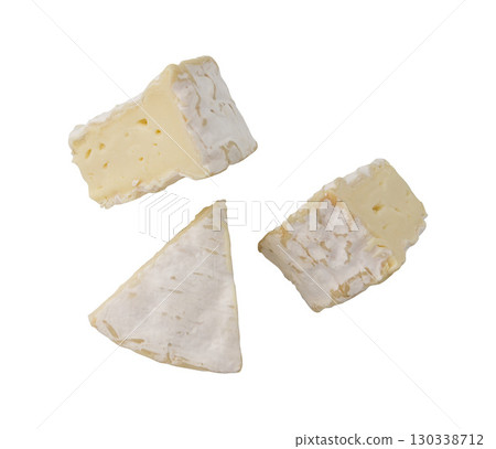camembert cheese isolated 130338712
