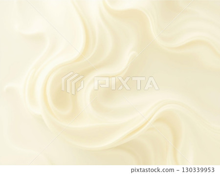 Creamy Swirls: Abstract Background with Soft Vanilla Tones 130339953