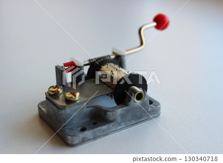 Mechanism Of Hand Crank Music Box Detailed Stock Photo  130340718