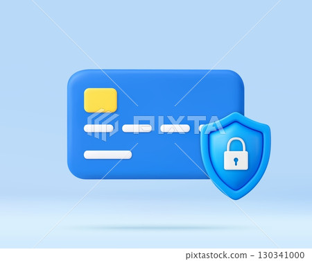 3d Credit card with lock 130341000