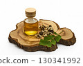 Natural Moringa Oil Display on white 130341992