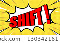 Red Shift Text with Triangular Cracks on Edged Background. Motion Design Concept. 130342161