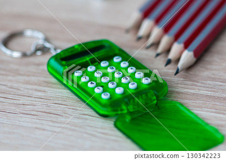 Office supplies on the table Office supplies on the table 130342223