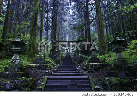 The mysterious atmosphere of Kamishikimi Kumanoimasu Shrine (Takamori Town, Kumamoto Prefecture) 130343402