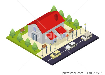 Isometric house Isometric house 130343545