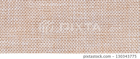 Light beige woven textile macro texture background. Knitted cream fabric pattern for material design backdrop Light beige woven textile macro texture background. Knitted cream fabric pattern for material design backdrop 130343775