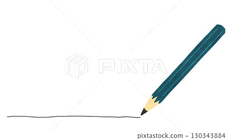 Pencil and freehand lines, watercolor-style hand-drawn illustration Pencil and freehand lines, watercolor-style hand-drawn illustration 130343884