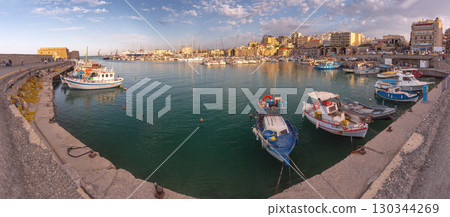 Heraklion Venetian Harbor in Heraklion Greece Heraklion Venetian Harbor in Heraklion Greece 130344269