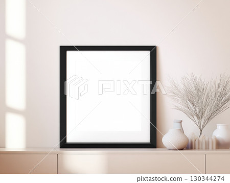 modern black photo frame mockup 130344274