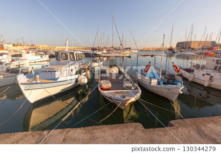 Heraklion Venetian Harbor in Heraklion Greece 130344279