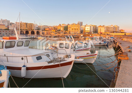 Heraklion Venetian Harbor in Heraklion Greece 130344281