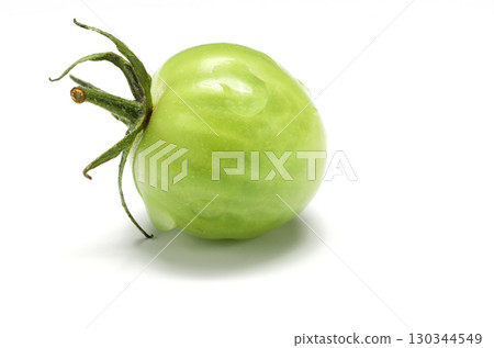 Green unripe tomatoes in greenhouse. Hairy and fuzzy tomato plant, selective focus. Green unripe tomatoes in greenhouse. Hairy and fuzzy tomato plant, selective focus. 130344549