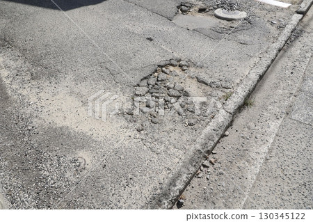 路面崎嶇不平,坑洞不平。道路維護不善。 路面崎嶇不平,坑洞不平。道路維護不善。 130345122