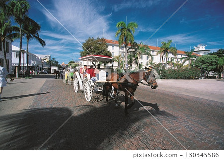 Horse-drawn carriage. High quality photo Horse-drawn carriage. High quality photo 130345586